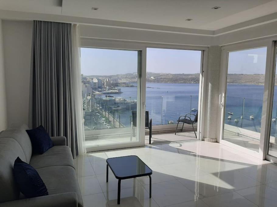 New Seafront Apartment - Spectacular Views San Pawl il-Baħar Zewnętrze zdjęcie