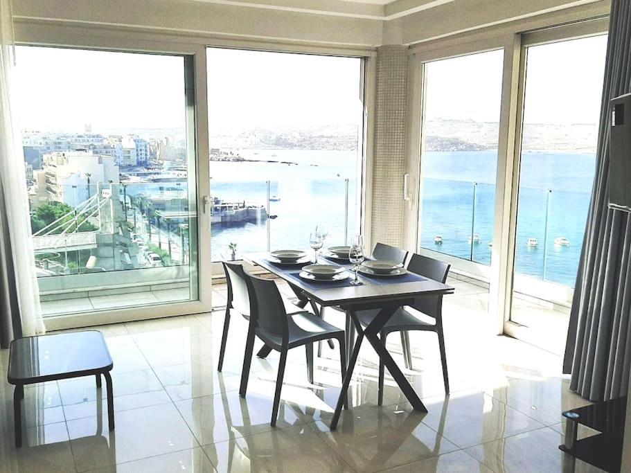 New Seafront Apartment - Spectacular Views San Pawl il-Baħar Zewnętrze zdjęcie