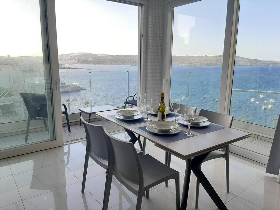 New Seafront Apartment - Spectacular Views San Pawl il-Baħar Zewnętrze zdjęcie